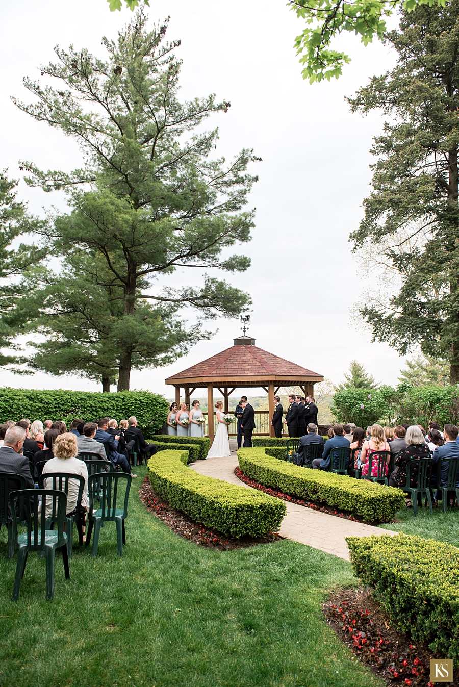 Pine Knob Mansion Wedding Gazebo Ceremony