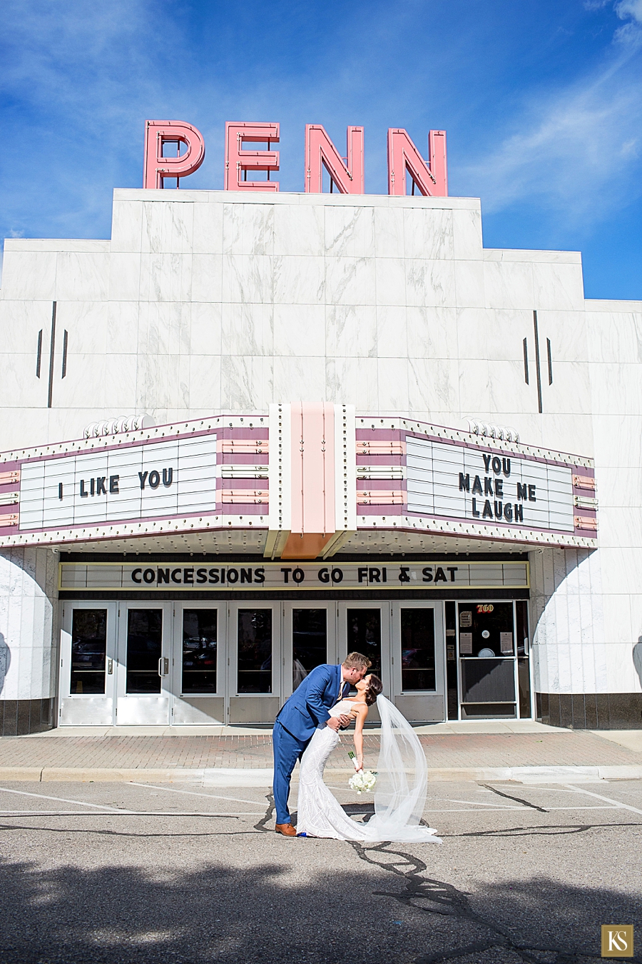 Penn theater Plymouth wedding pictures