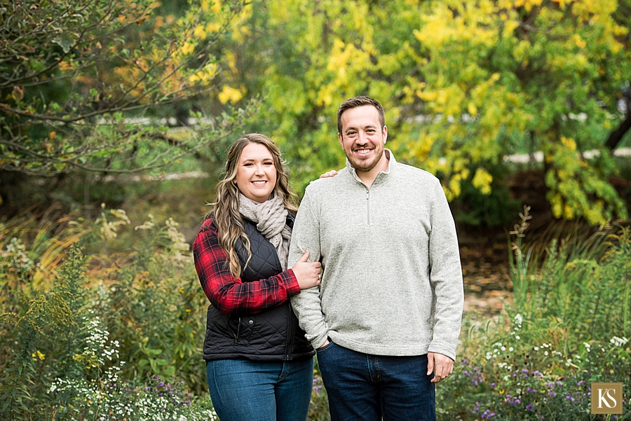 Michigan fall engagement pictures