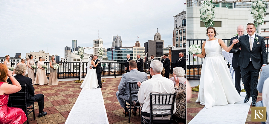 Detroit Opera House Wedding Rooftop