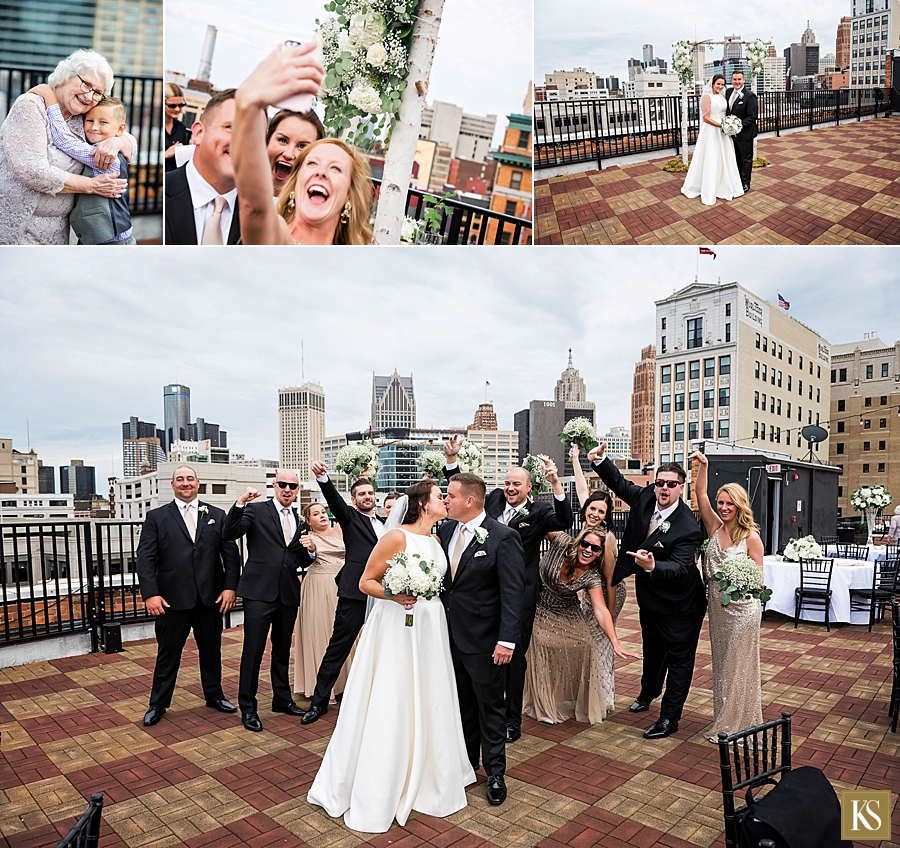 Detroit Opera House Wedding Rooftop
