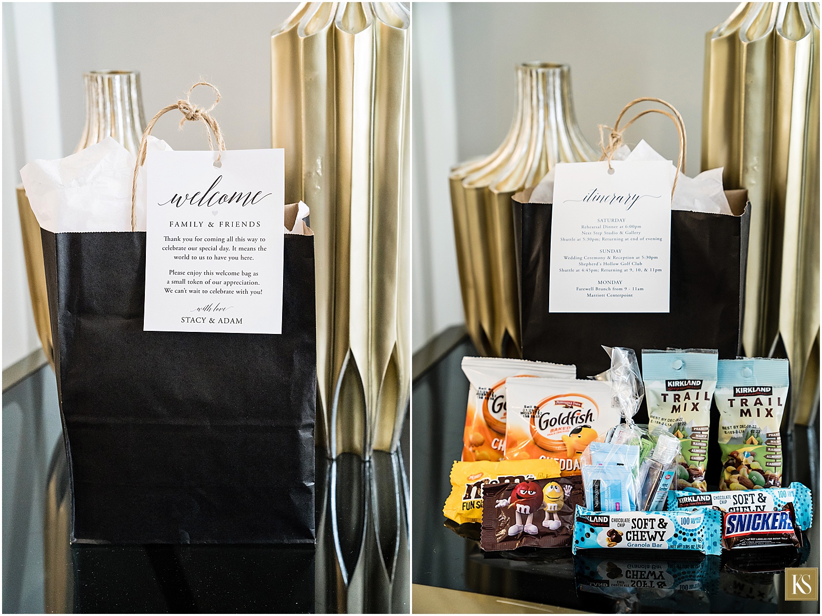 Wedding gift bags for guests