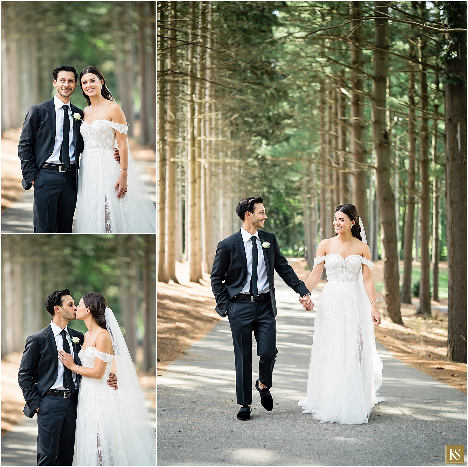 Shepherds Hollow Wedding Pictures in the Pine Trees