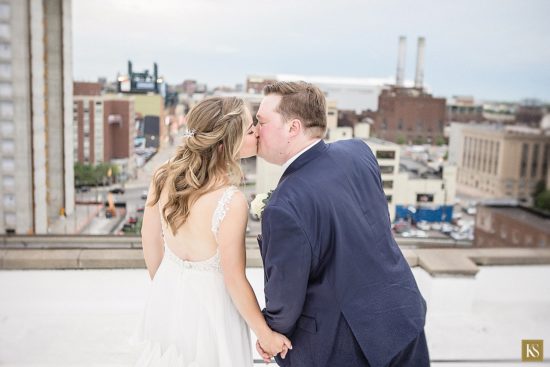 Atheneum Detroit Wedding Rooftop Picture